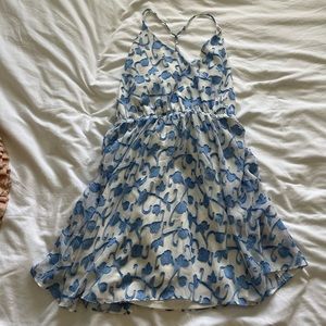 A-Line floral cocktail dress